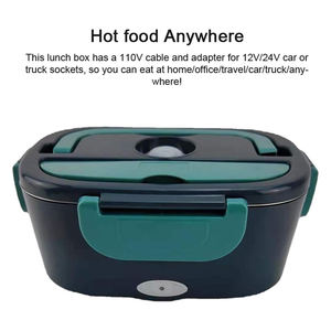 Chauffe-plat portable 110V/220V avec récipient en acier inoxydable amovible, boîte à lunch électrique pour voiture et maison - Product Image 4