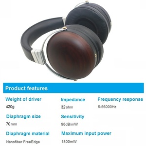 Casque audio haute fidélité de haute qualité 32 ohms, avec un haut-parleur de 70 mm de diamètre, à double aimant et diaphragme conforme à la technologie <span class=keywords><strong>bio</strong></span> - Product Image 4