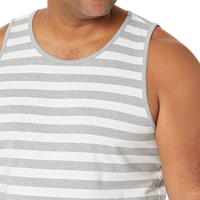 Camiseta sin mangas de punto acanalado 100% algodón para hombre y mujer, corte ajustado, informal, a la moda, básica de verano, elástica, transpirable, con cuello redondo.