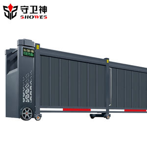 <span class=keywords><strong>Portail</strong></span> <span class=keywords><strong>coulissant</strong></span> <span class=keywords><strong>sectionnel</strong></span> automatique indien pour entrée de jardin extérieur - Design moderne en alliage d'aluminium - Product Image 1