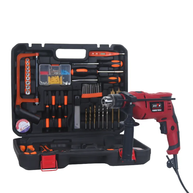 BISON 45PCS combo tools hardware impact kit electric drill tool woodworking bits set