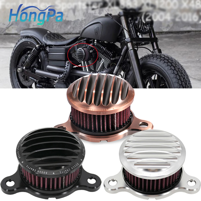 Мотоциклетный воздушный фильтр, сменный воздухозаборный фильтр для мотоцикла Harley Sportster XL883 XL1200 X48 2004-2016