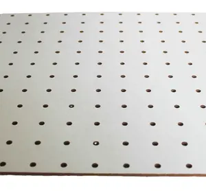 带金属挂钩的中密度纤维板钉板木孔板