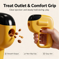 Lanceur de friandises pour animaux de compagnie, lanceur de nourriture pour chats, jouet interactif pour chiens, jouet d'entraînement, lanceur de collations pour chats et chiens