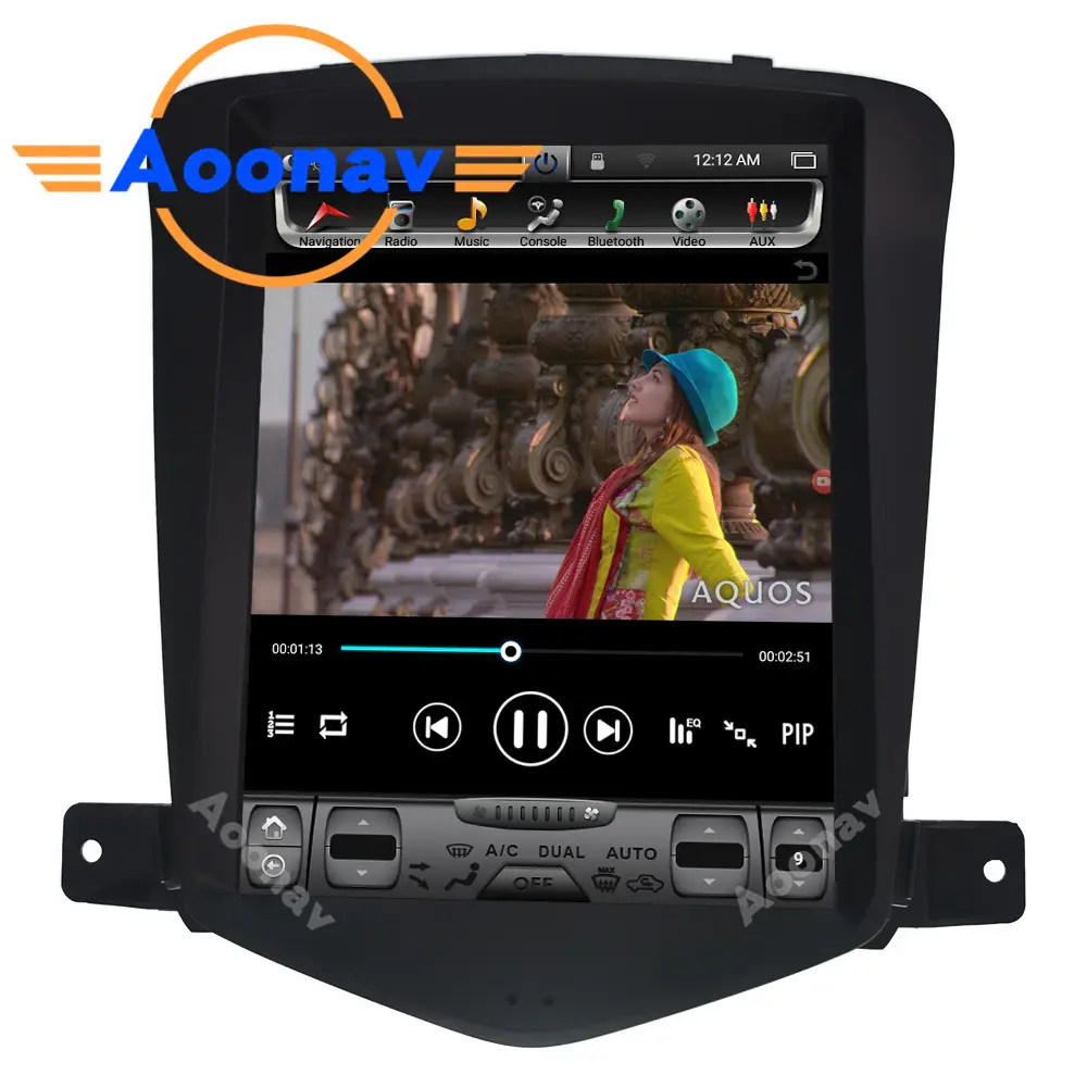 안드로이드 자동차 세로 화면 자동 라디오 멀티미디어 MP3 Chevrolet Cruze 2009 - 2013 자동차 라디오 GPS navi carplay