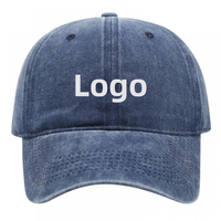 Casquette de baseball en denim de haute qualité, personnalisable, profil bas, broderie 3D, pour le golf, la chasse, les loisirs, les activités de plein air et les voyages