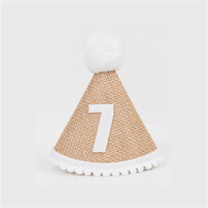 Cappello di Carta per Compleanno con Fascia per Capelli, per Bambini da <span class=keywords><strong>1</strong></span> a 9 Anni, Decorazioni per Feste di Compleanno, Regalo per Neonati e Bambini - Product Image 5