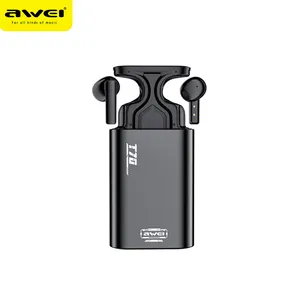 Awei T70 True Wireless Earbuds Bluetooth 5.3 Touch Control Gaming Earphones With Wireless Charging Case