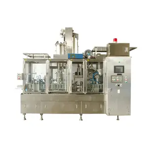 Automatic Aseptic Milk Juice Water Production Line Brick Carton Filling Packaging Machine