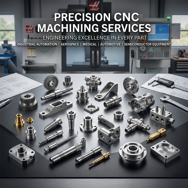 Precision CNC Titanium Gr5 Components Custom