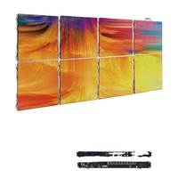 Écran LED d'affichage intérieur AIX P3.91 50x50cm pour location de scène, location intérieure, écran LED pour fête, mariage, toile de fond