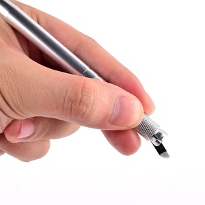 Microcuchillas Xtremely Thin de 0.18mm para <span class=keywords><strong>Microblading</strong></span>, <span class=keywords><strong>Agujas</strong></span> para Maquillaje Permanente, Tatuaje de Cejas, Microcuchilla para Bordado 3D - Product Image 3