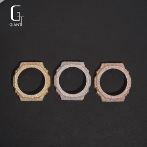 Nouvelle arrivée GA2100 Boîtier de montre en moissanite Testeur de diamants passé Argent 925 Moissanite VVS Boîtier de montre Homme Hip Hop Bezel serti de diamants - Product Image 4