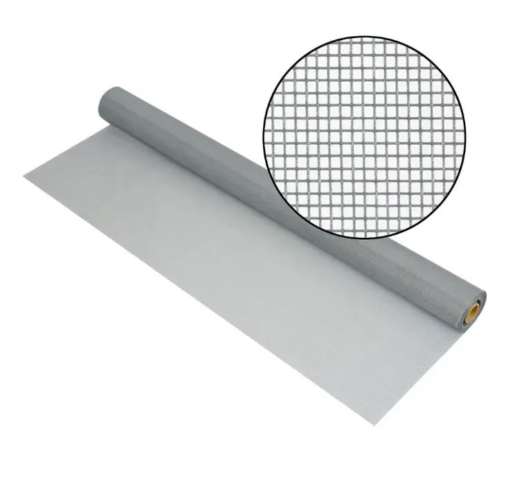 Paño de pared reforzado con fibra de vidrio resistente a la corrosión/fibra de vidrio recubierta de PVC/malla de rollo de mosquito de hierro galvanizado