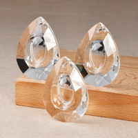 Zhubi perle de verre en forme de poire en forme de goutte d'eau, lampe d'éclairage en cristal, perles suspendues pour la fabrication de bijoux, goutte de pluie, attrape-soleil, lustres