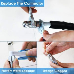 Tuyau haute pression Sulai Machinery, 1/4 pouce, en PVC, avec buses et raccords pour nettoyeur haute pression - Product Image 4