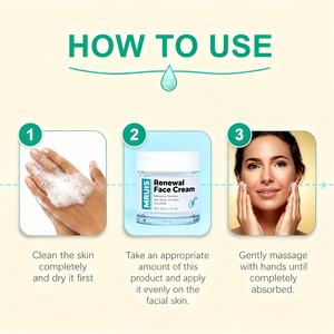 Crema <span class=keywords><strong>Facial</strong></span> Antiarrugas Renovadora de 50g al por Mayor, Hidratante Reafirmante Nutritiva, Iluminadora y Suavizante <span class=keywords><strong>para</strong></span> Suavizar las Arrugas Faciales - Product Image 6