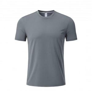 Us Size No Moq Custom Logo Spandex Printing Plain Tee Quick Dry Gym Wear Blank Sport T-Shirt Spandex Fabric Tshirt for Men - Product Image 3
