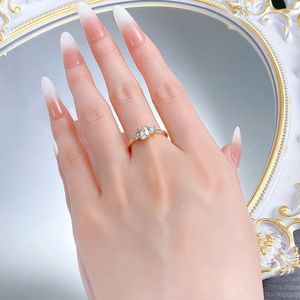 Anillo <span class=keywords><strong>de</strong></span> Plata S925 con Diseño <span class=keywords><strong>de</strong></span> <span class=keywords><strong>Caña</strong></span> <span class=keywords><strong>de</strong></span> Azúcar, Pequeño y Cuadrado, para Mujer, Simple y Personalizado, Apilable, Joyería <span class=keywords><strong>de</strong></span> Moda para Bodas - Product Image 4