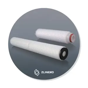 Grosir Filter minyak 0.2 mikron PVDF hidropolik Cartridge Fluoride Filter katrij membran