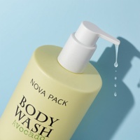 Bouteille de lavage corporel en plastique PP HDPE de couleur jaune citron 300ml 350ml 500ml Bouteilles de gel douche avec grande pompe à buse