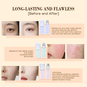 مستحضرات تجميل فاخرة للتحكم في إبطاع البشرة وإزالة المسام لإخفاء التجاعيد والخطوط الدقيقة مستحضرات تجميل خالية من القسوة نباتية مستحضرات تجميل أساسية - Product Image 5