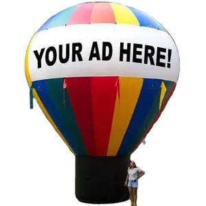 कस्टम लोगो विज्ञापन वाणिज्यिक सौंपने गर्म हवा के गुब्बारे विशाल बड़े inflatable हीलियम गुब्बारे