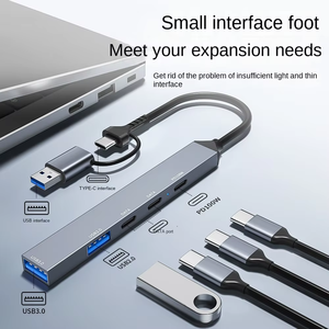 <span class=keywords><strong>Hub</strong></span> 5 ports <span class=keywords><strong>USB</strong></span> <span class=keywords><strong>C</strong></span> Station d'accueil <span class=keywords><strong>USB</strong></span> 3.0 & 2.0 <span class=keywords><strong>Hub</strong></span> multiport Lecteur de carte SD TF pour <span class=keywords><strong>Lenovo</strong></span> Macbook Pro Adaptateur multi-splitter - Product Image 6
