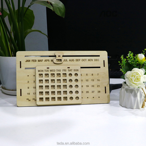 All'ingrosso taglio laser 3d puzzle legno calendario perpetuo calendario da tavolo calendari <span class=keywords><strong>casa</strong></span> <span class=keywords><strong>regalo</strong></span> e ornamenti per ufficio - Product Image 4