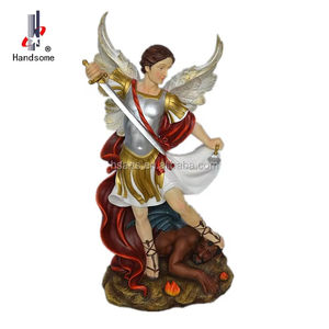 Statue Artigianali in Resina di Angeli Cattolici, Arcangeli Michele 60CM, Realistiche e Personalizzabili, Decorazione e Regalo per le Festività - Product Image 3