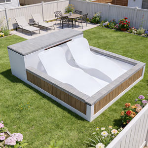 Nouvelle Conception Luxe Personnalisé Bain à remous Spa Jacuzzi Piscine Plongée Froide Extérieure Mosaïque Intégrée Piscine Spa Encastrée Sun Lege - Product Image 6