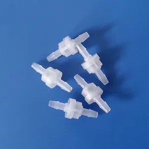 Selang plastik kecil sekat katup cek air pegas satu arah medis berduri
