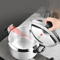 Casserole à pression en aluminium haute pression, grande capacité, multifonctionnelle, pour cuisinières à gaz, anti-explosion