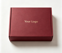 Boîte d'expédition de luxe personnalisée avec logo doré, boîte cadeau cosmétique, emballage en carton ondulé recyclé