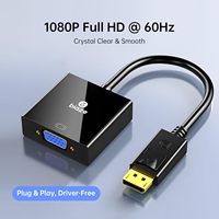 Adaptador VGA Biaze Nuevo, Conversor de Video HD (DP Macho/VGA Hembra) 1080P 60Hz Plug&Play para Laptop