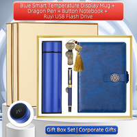 Ensemble Cadeau Promotionnel Premium : Gobelet Thermos avec Affichage de Température, Carnet, Stylo Dragon, Clé USB – Personnalisation de Marque d'Entreprise OEM ODM