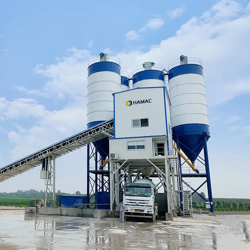 Batching Plant Mixer Beton Otomatis Portabel Mini Indonesia 15m3 Cp30 Suku Cadang Batching Plant Mixer Beton