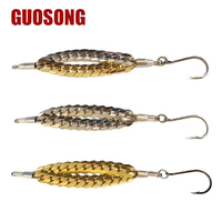 Hameçons flottants en acier inoxydable pour lancer à longue distance, avec paillettes lumineuses effet sangsue, pour appâts vivants, utilisation jour et nuit, eau douce, pour la perche et le crappie