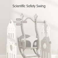 Parc Bébé Feelbaby en Plastique Pliable avec Toboggan et Balançoire, Aire de Jeu Sécurisée pour Bébés et Tout-Petits
