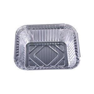 Teglie da Forno in Alluminio Usa e Getta di Alta Qualità con Coperchi, Contenitori Rettangolari in Alluminio OEM - Product Image 3