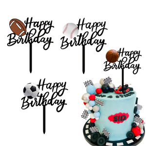 Decoración para Pastel de Cumpleaños Deportiva, para Niños y Niñas, con Temática Deportiva, para Fiestas de Cumpleaños o Días de Partido - Product Image 1