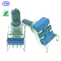 Échantillons gratuits de potentiomètres rotatifs à film carbone à 4 broches, à gang unique, 11 mm, RK11K, RV11, 10K, 100K, 10K ohms, personnalisés