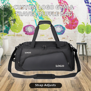 Bolsa Deportiva de Gimnasio de Primera Calidad 2026, Bolsa de Viaje de Gran Capacidad, Tela Resistente con Bolsillo con Cremallera e Impresión de Logotipo Personalizado - Product Image 2