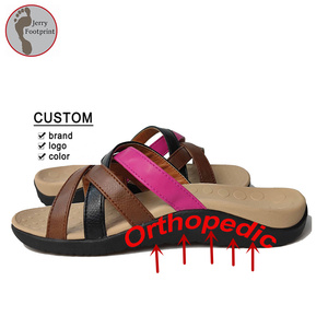 LOGO personalizzato pantofole personalizzate Unisex comodi piedi di fascite plantare da <span class=keywords><strong>donna</strong></span> sandali estivi ortopedici medici con supporto <span class=keywords><strong>per</strong></span> arco - Product Image 1