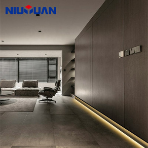 Niuyuan OEM nhà máy tùy chỉnh hiện đại tuôn ra lõm sàn ván chân tường Nhôm LED Ốp Chân tường Hội Đồng Quản Trị - Product Image 3