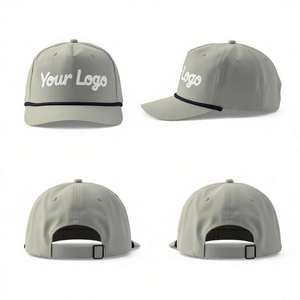 Casquette de baseball personnalisée avec logo, 6 panneaux, en coton, réglable, snapback, unisexe, décontractée, avec impression frontale et design de lettres blanches - Product Image 3