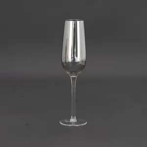 Hoge Kwaliteit Kristal Zwart Galvaniseren Kleur Rode Wijn Glas