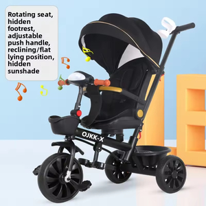 Prezzo di fabbrica nuovo modello Multi-funzione pieghevole 3 ruote per bambini triciclo Trending triciclo per bambini - Product Image 2