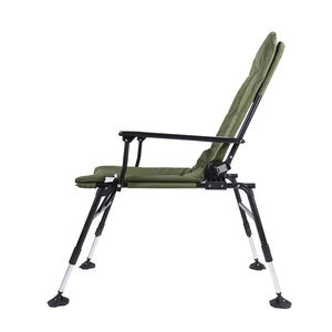 Chaise pliante légère en acier inoxydable pour la <span class=keywords><strong>pêche</strong></span> à la <span class=keywords><strong>carpe</strong></span>, le camping, la randonnée, la salle à manger et l'école, inclinable, verte - Product Image 3