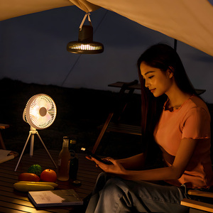 조용한 휴대용 전기 냉각 팬 회전 원격 제어 텔레스코픽 야외 서 삼각대 책상 USB 전원 플라스틱 호텔 - Product Image 6
